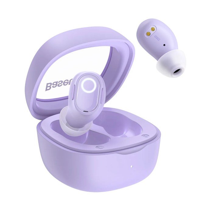 Baseus Bowie WM02 PLUS True Wireless Earphones - Purple - Image 2
