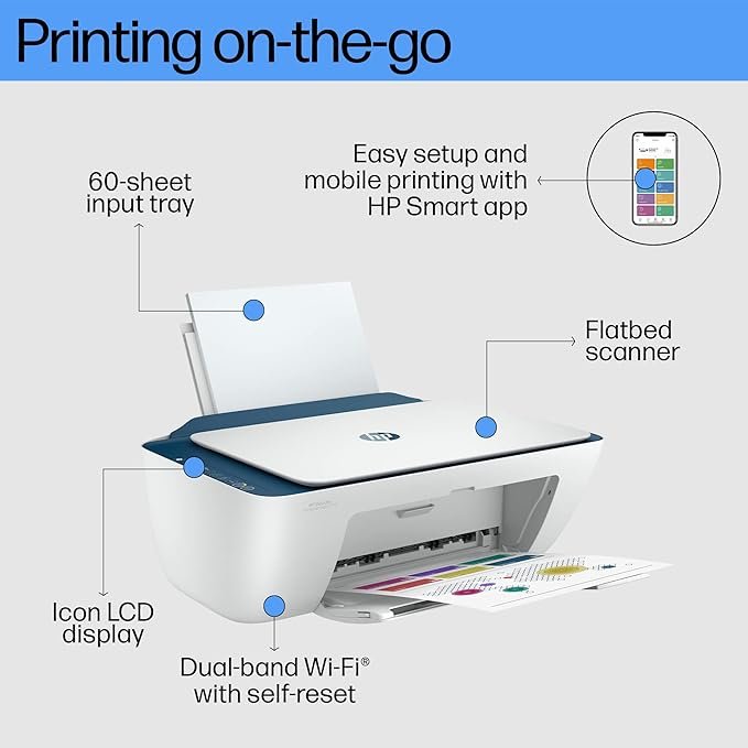 HP DeskJet 2721e All-in-One Wireless Inkjet Printer & Instant Ink with HP+ - Image 8