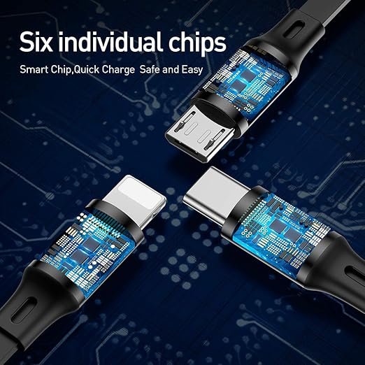 Baseus Golden Loop 3-in-1 Elastic Data Cable USB-Micro USB/Lightning/USB-C 3.5A - Image 7