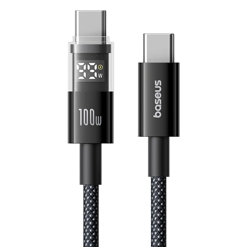 Baseus Display 2 Fast Charging Data Cable C to C 100W - Image 2