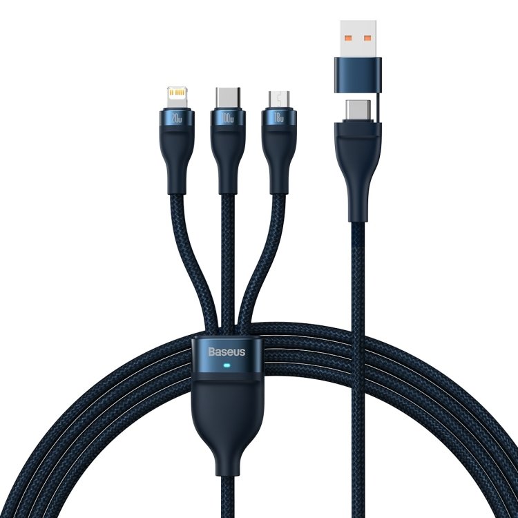 Baseus Flash Series II cable USB Type C / USB Type A - USB Type C / Lightning / micro USB 100 W - Image 2