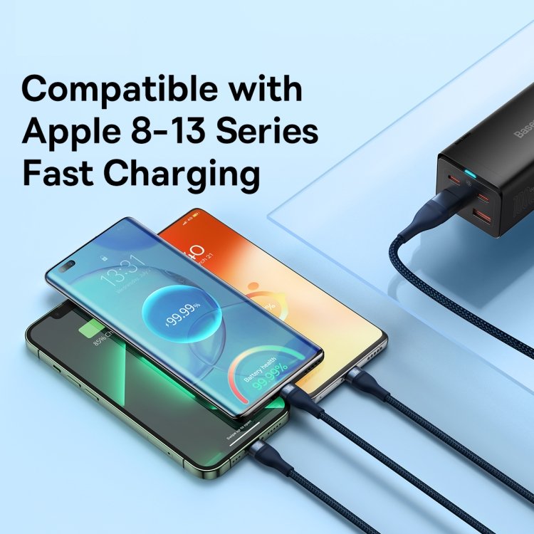 Baseus Flash Series II cable USB Type C / USB Type A - USB Type C / Lightning / micro USB 100 W - Image 8