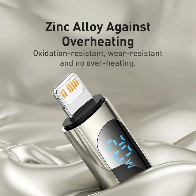 Baseus LED Display USB Type C to Lightning Cable - Image 4