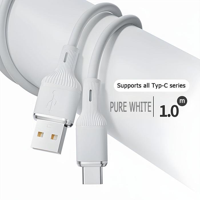 LogiLink USB To Type C Silicone Fast Charging Data Cable 1M - Image 5