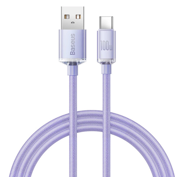 Baseus Crystal Shine USB to Type C Cable 100W - Image 2