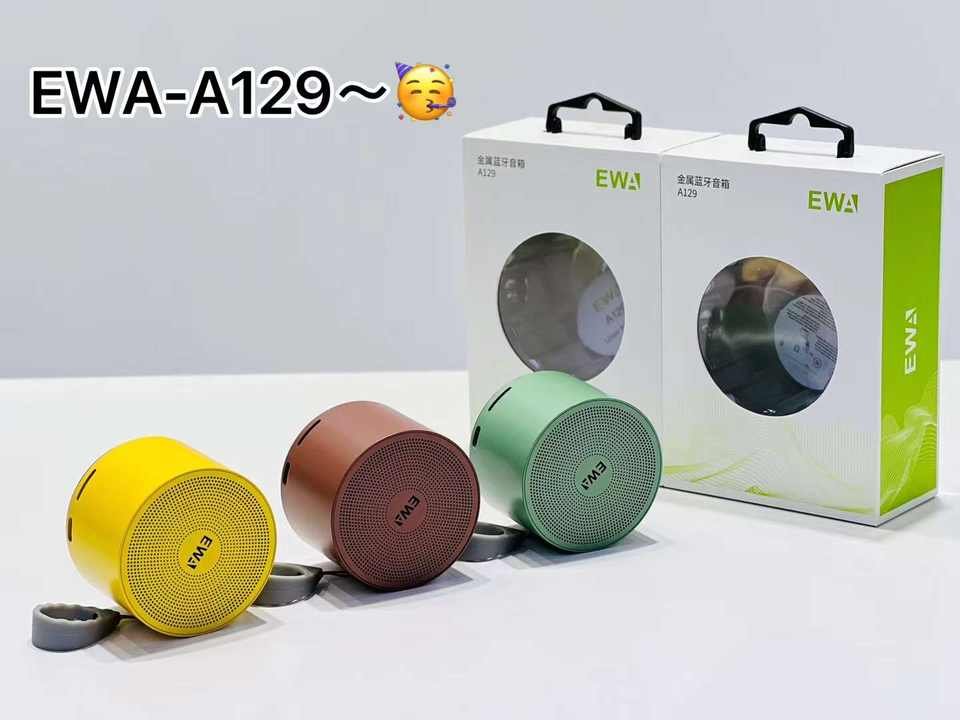 EWA A129 Mini Bluetooth 5.0 Bass Radiator Metal Speaker