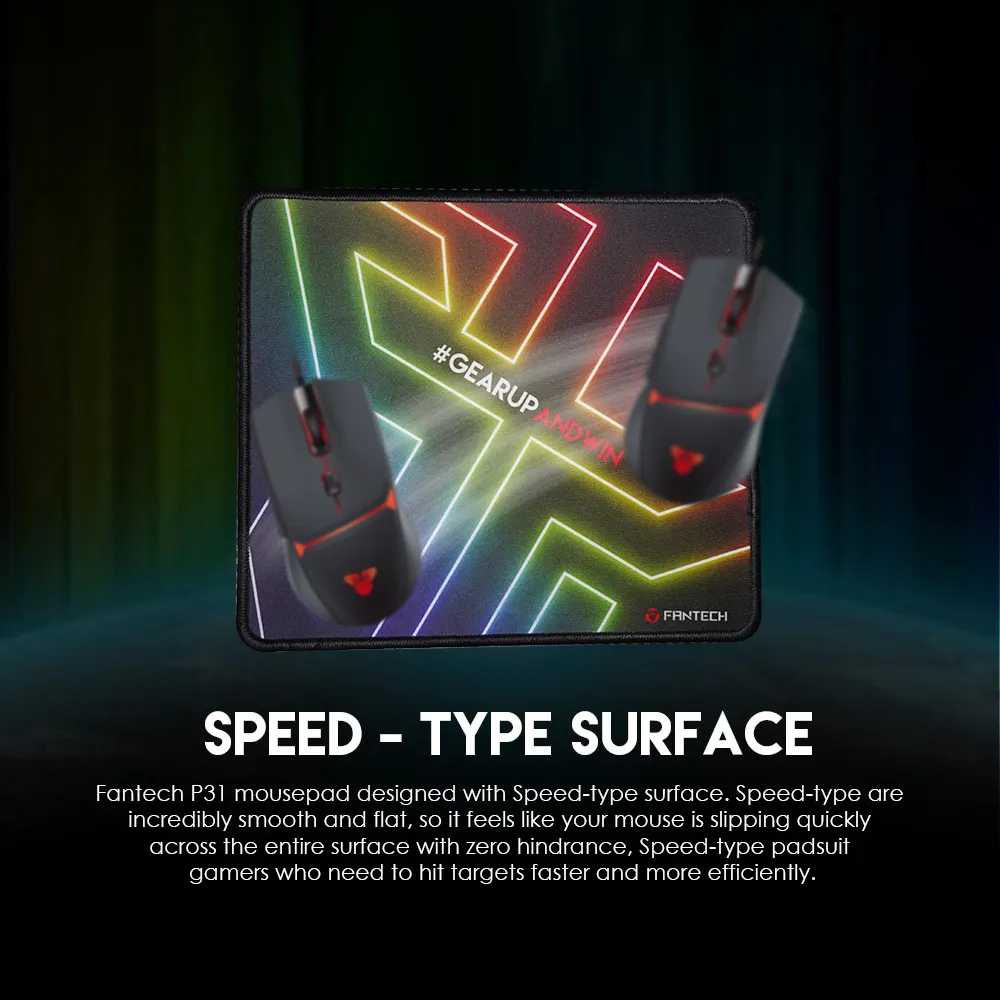 FANTECH P31 RGB Gaming Keyboard- Mouse-Speed Type-Mousepad Combo - Image 5
