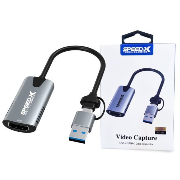 Speed-X Video Capture USB A/USB C 2-In-1 To HDMI Connector - Image 5