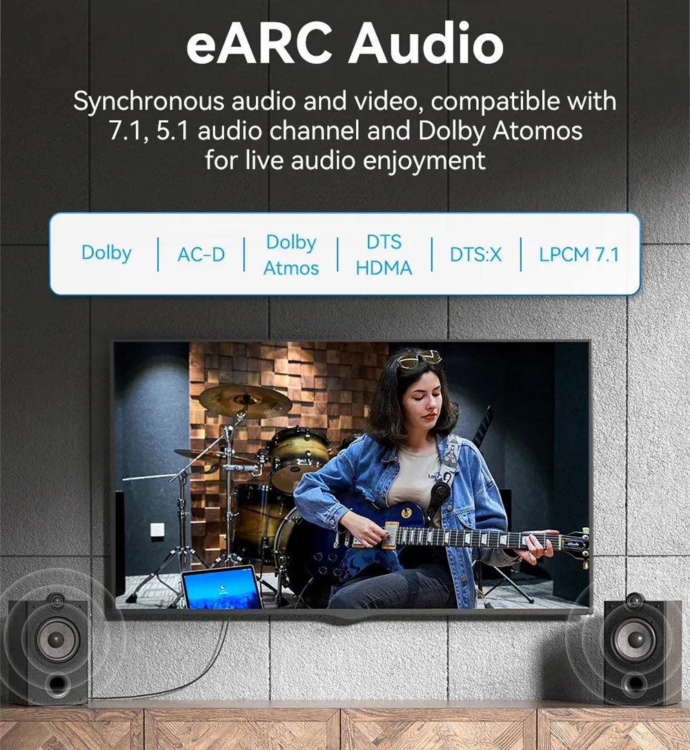 PREMIUM HDMI 1.5 METERS 8K HD 2.1V HIGH SPEED HDTV 48GBPS ULRTA HD 4320P - Image 6