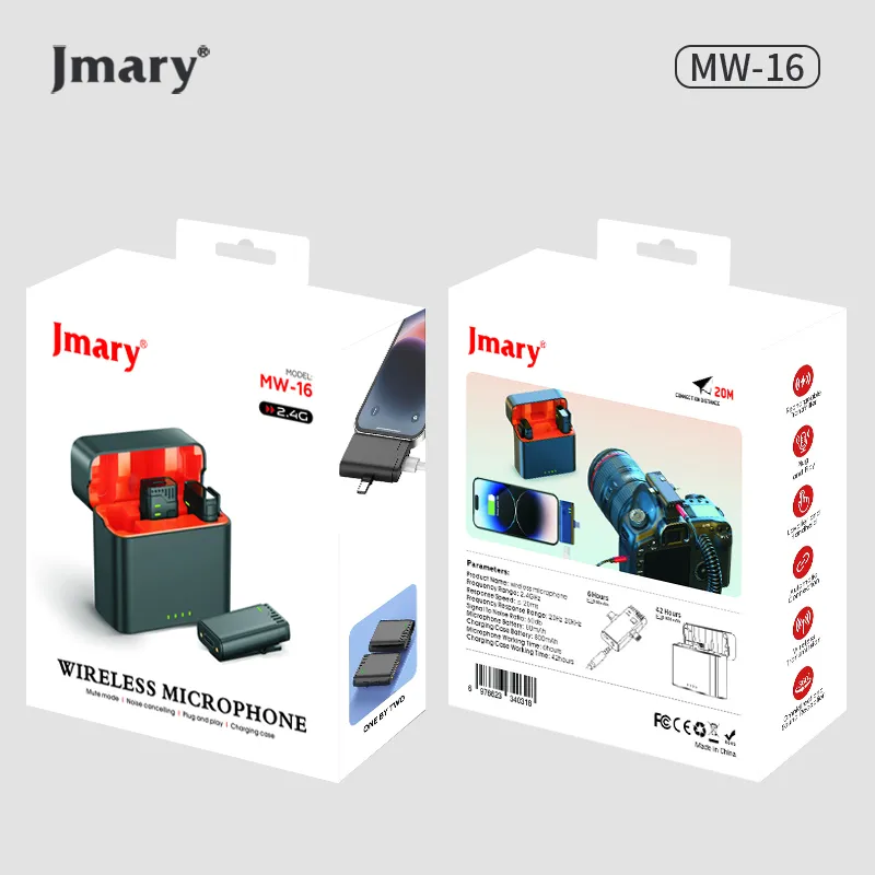 JMARY MW-16 2.4Ghz Wireless Microphone for Mobile and Camera - Image 12