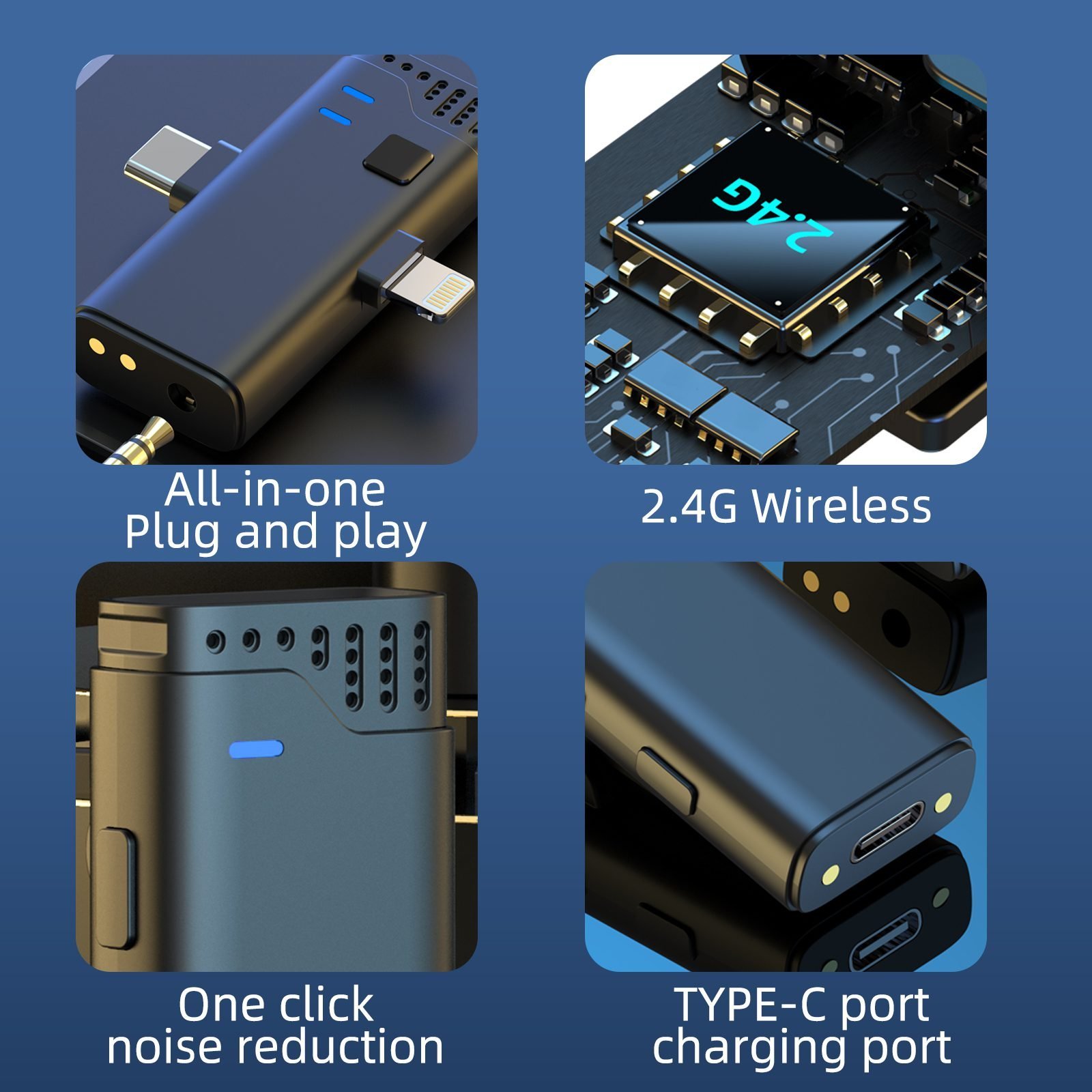 JMARY MW-16 2.4Ghz Wireless Microphone for Mobile and Camera - Image 3