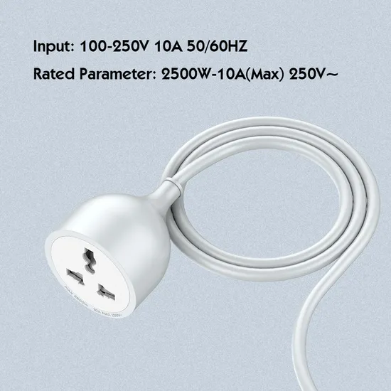 Ldnio Sc1017 2500W Compact Power Socket and Extension Socket Rated for 10A Current - Image 4